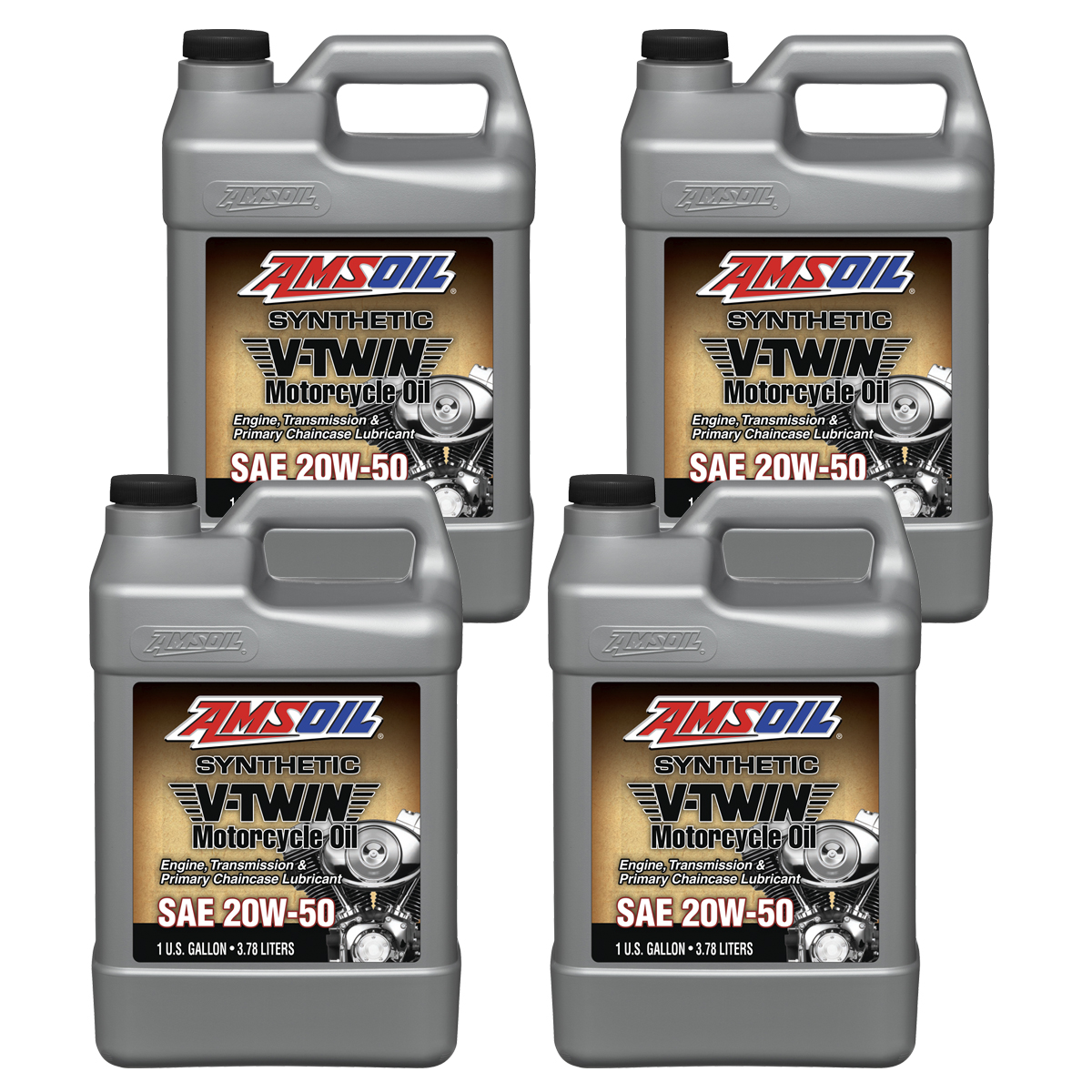 Synthetic V-Twin SAE 20W-50 Motorcycle Oil Change Kit by AMSOIL at